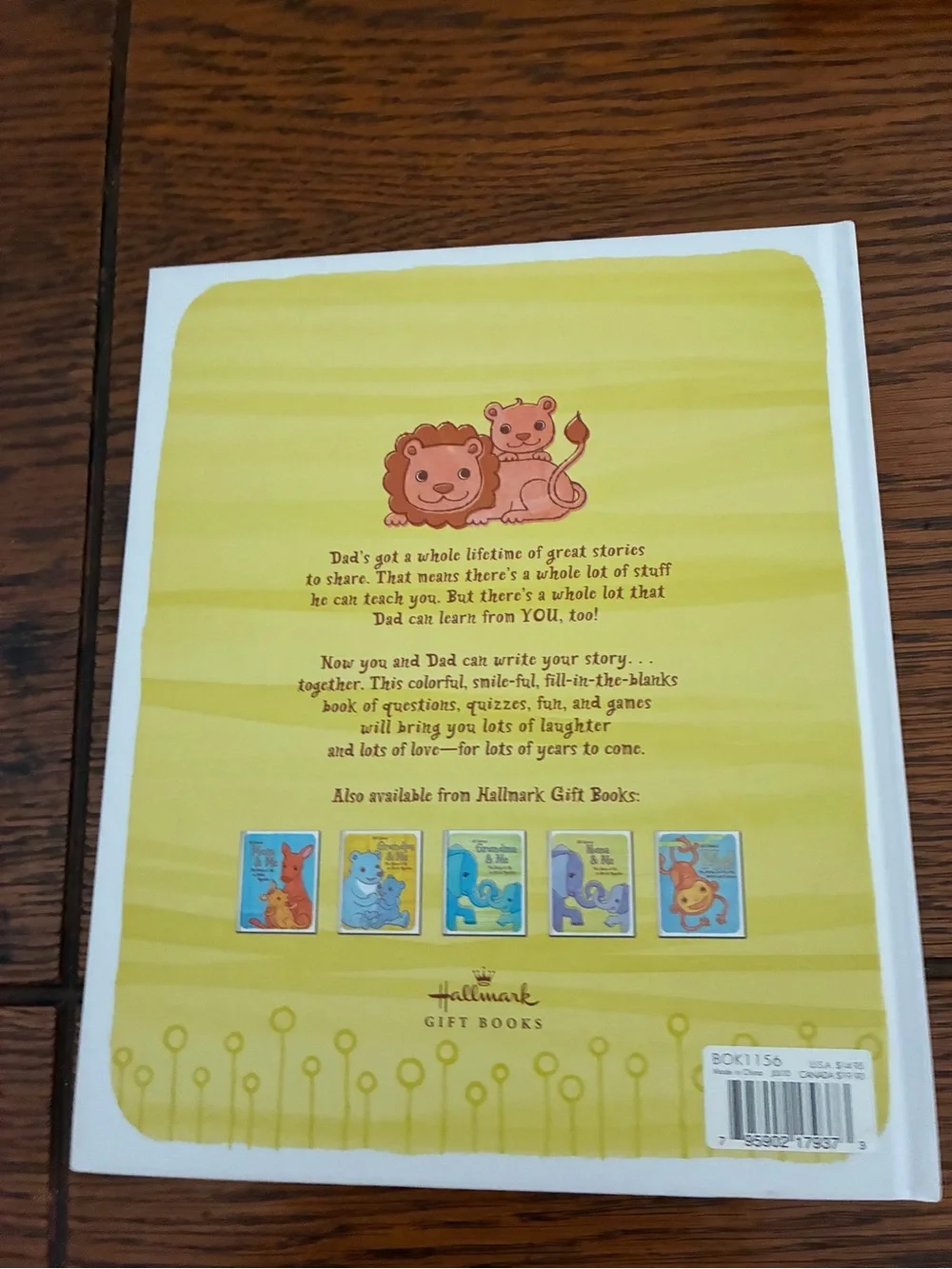 All About Dad & Me Personalized Story Book - Yellow & Brown Lion Design